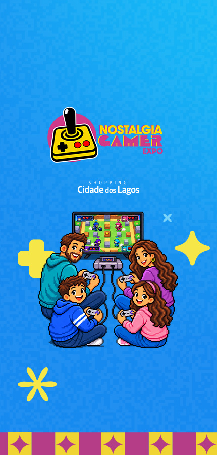 Nostalgia Gamer Expo no Shopping Cidade dos Lagos